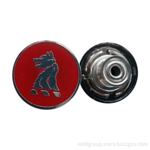 Button for jeans with grind epoxy